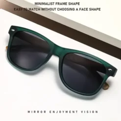 Alternative view of A801 Stylish Bamboo Wood Sunglasses for Men & Women