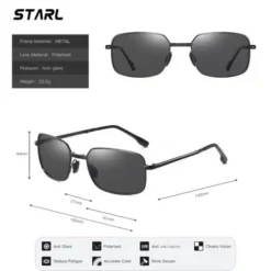 Alternative view of A328 STARL Foldable Polarized Sunglass for Men