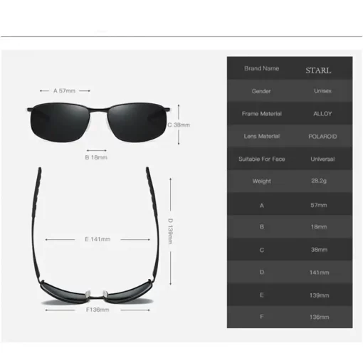 A336 STARL Polarized Sunglass for Men - Image 2