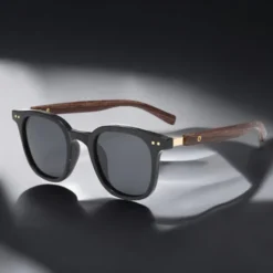 A737 STARL Unisex Retro Wood grain Sunglass