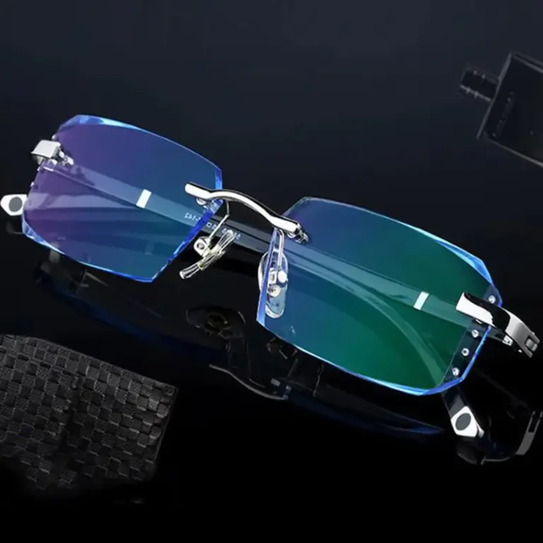 A795 New Cut-Edge Frameless HD Anti-Blue Light Glasses - Image 6