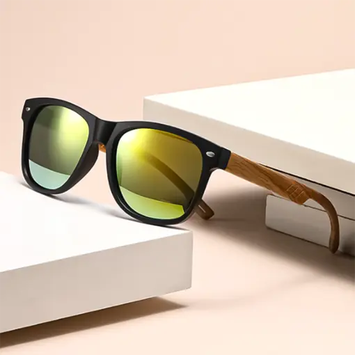 A799 Bamboo Wood Sunglasses Stylish for Men & Women - Image 3