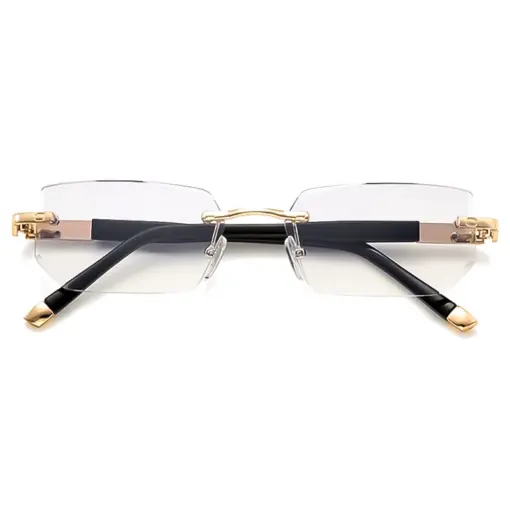 A806 New Cut-Edge Frameless HD Anti-Blue Light Glasses for Men - Image 2