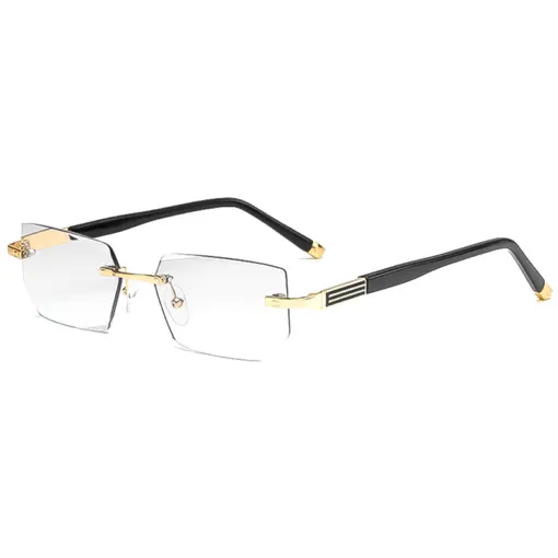 A806 New Cut-Edge Frameless HD Anti-Blue Light Glasses for Men - Image 3