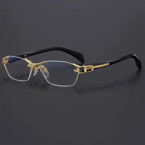 A818 Frameless HD Anti-Blue Light Premium Glasses - Image 3