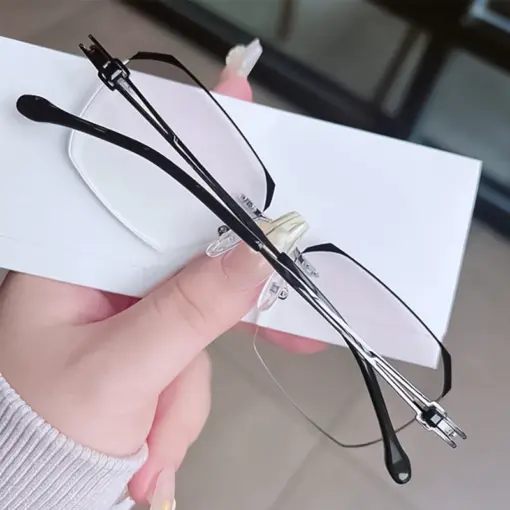 A832 Frameless HD Anti-Blue Light Premium Glasses - Image 2