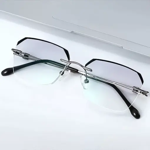 A832 Frameless HD Anti-Blue Light Premium Glasses - Image 3