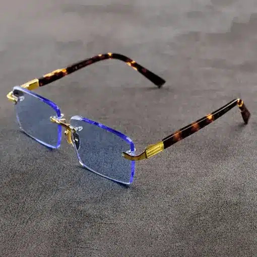 A833 New Cut-Edge Frameless HD Anti-Blue Light Glasses - Image 2