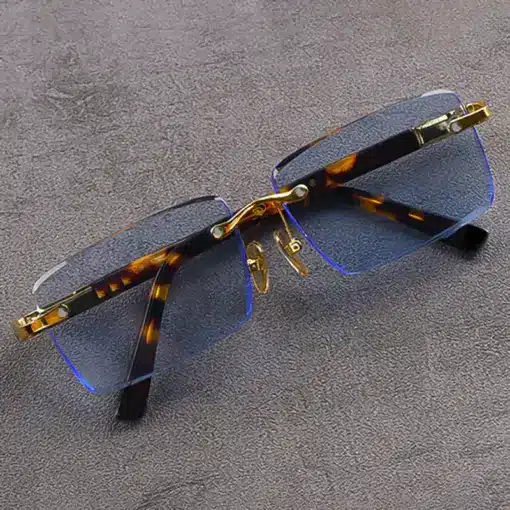 A833 New Cut-Edge Frameless HD Anti-Blue Light Glasses - Image 3
