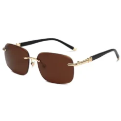 Alternative view of A838 New Cut-Edge Frameless HD Anti-Blue Light Sunglasses