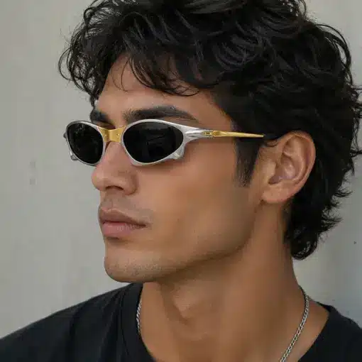 A939 Black Mirror Premium Sports Sunglasses - Image 4