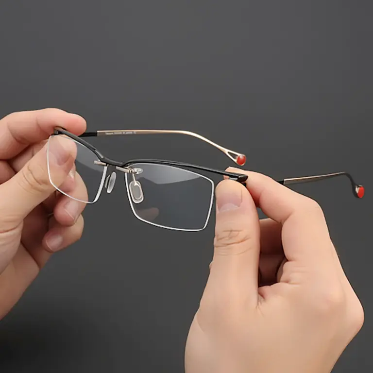 A841 Pure Titanium Frame Premium Eyeglasses - Image 4