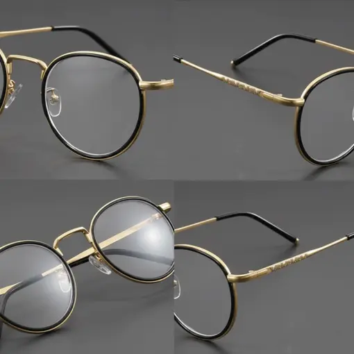 A861 Gold Frame Premium Unisex Reading Glasses - Image 3
