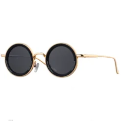 Alternative view of A871 Premium Round Retro Metal Sunglass for Men