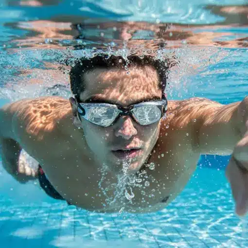 A882 Premium Anti-Fog Swimming Goggles with Built-in Earplugs - Image 4