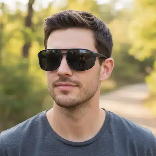 A896 Premium Surround Vision Polarized Sunglasses for Men - Image 4
