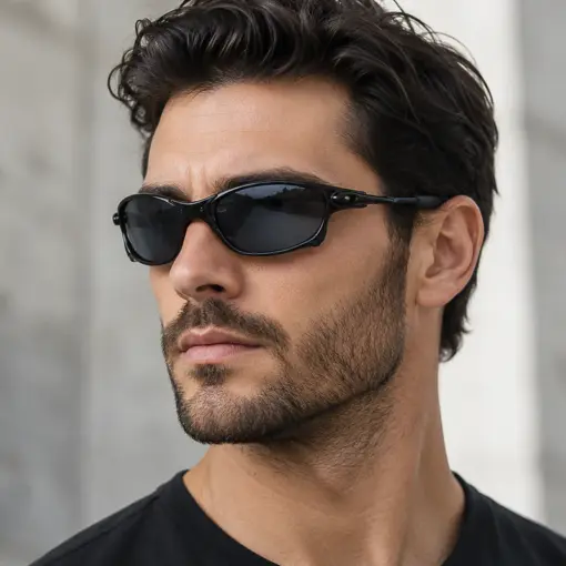 A909 Trendy Black Frame Stylish Premium Sunglasses - Image 3