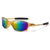 A911 Gold Frame Rainbow Lens Stylish Premium Sunglasses