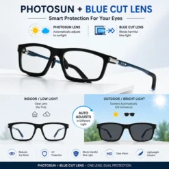 A918 Flexible Frame Premium Photosun & Blue-cut Glasses