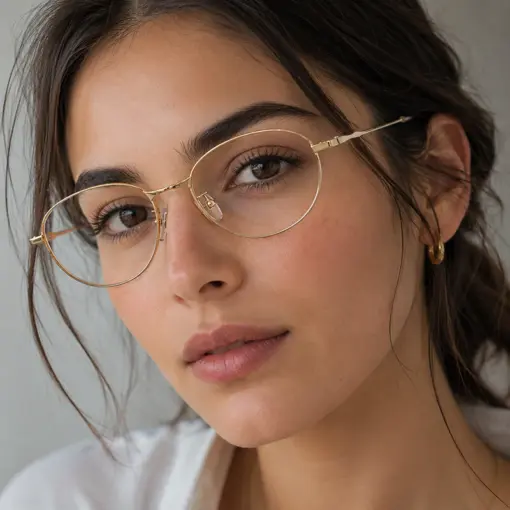 A924 Premium Stainless steel Frame Geometry Style Reading Glasses for Men & Women - Image 4