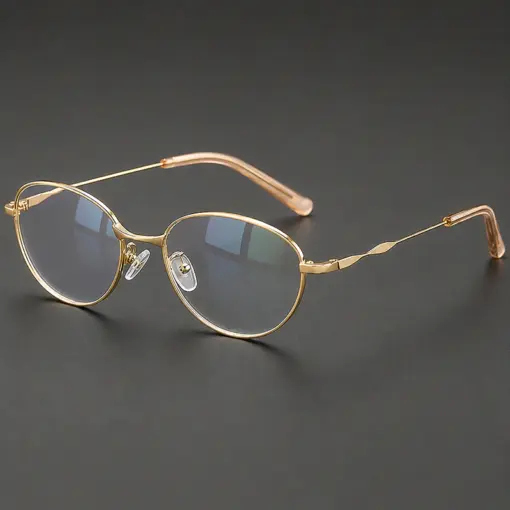A924 Premium Stainless steel Frame Geometry Style Reading Glasses for Men & Women - Image 5