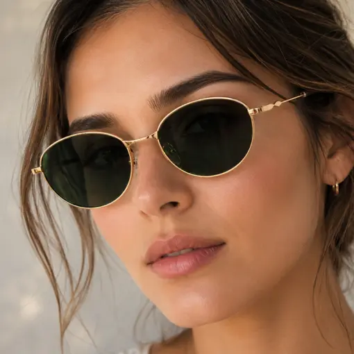 A925 Premium Stainless steel Frame Geometry Style Sunglasses for Men & Women - Image 4