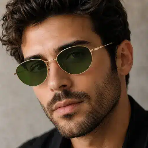 A925 Premium Stainless steel Frame Geometry Style Sunglasses for Men & Women - Image 5
