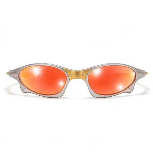 A934 Orange Mirror Premium Sports Sunglasses - Image 2