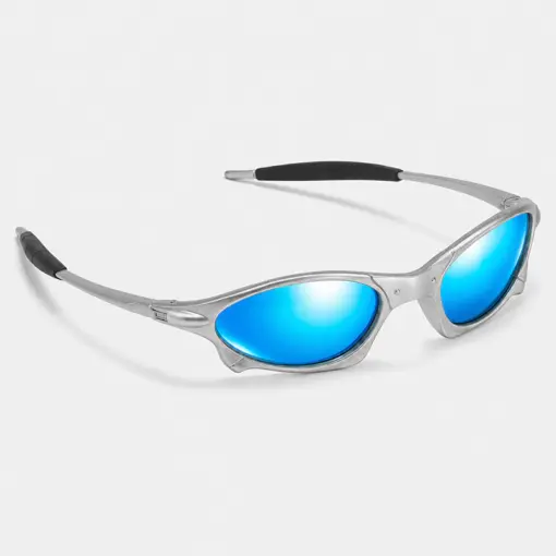A935 Blue Mirror Premium Sports Sunglasses - Image 4