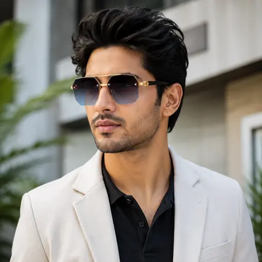 A943 Premium Rimless Gradient Sunglasses - Image 3