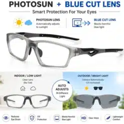 A944 Sports Style Photosun & Blue-cut Glasses